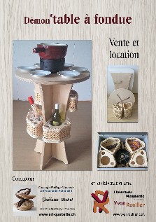table à fondue manger debout