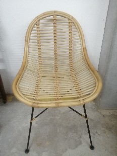 Chaise rotin brut d'indonésie